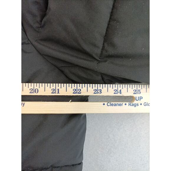 Laundry by Shelli Segal Womens Puffer Coat Jacket Size XL Black Zip w/ Hood - Picture 10 of 10